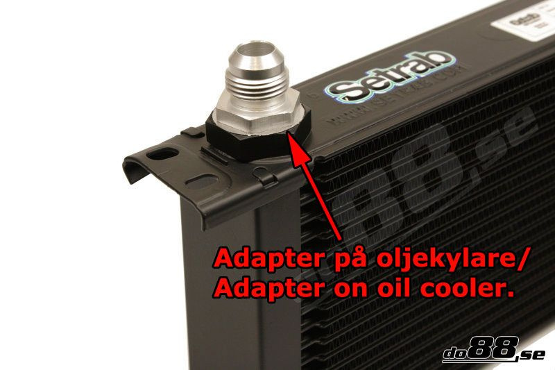 Adapter for setrab oil cooler connector to M18 Int