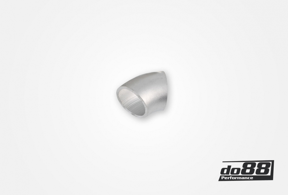 Aluminum pipe 45° 25x3 mm, short radius