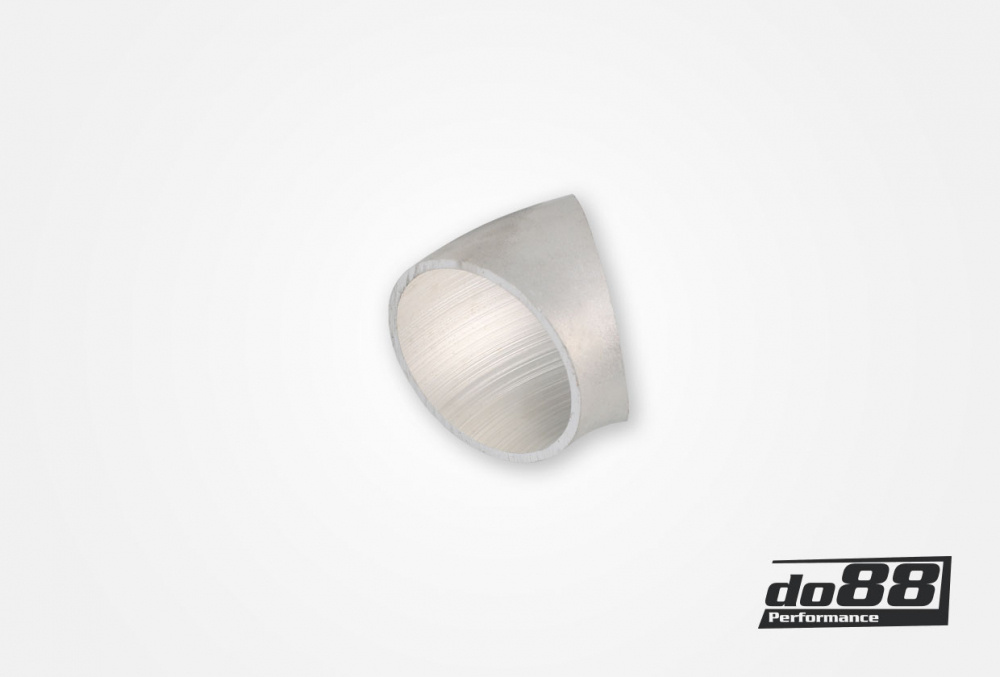 Aluminum pipe 45° 60x3 mm, short radius