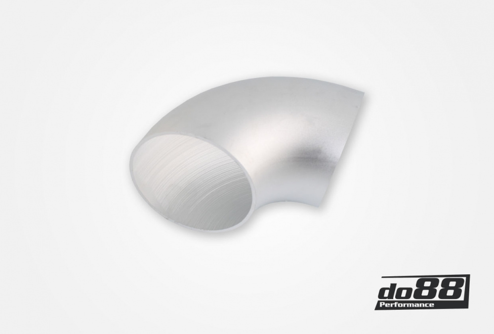 Aluminum pipe 90° 89x3 mm, short radius