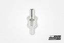 One way non return valve for 6mm hose, Aluminium 