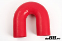 Silicone Hose Red 180 degree 3,25\'\' (83mm)
