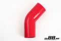 Silicone Hose Red 45 degree 3,125'' (80mm) Silicone Hose Red 45 degree 3,125'' (80mm)