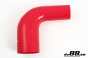 Silicone Hose Red 90 degree 2,375 - 2,75\'\' (60 - 70mm)