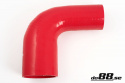 Silicone Hose Red 90 degree 3 - 4\'\' (76 - 102mm)