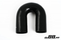Silicone Hose Black 180 degree 3,25\'\' (83mm)