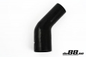 Silicone Hose Black 45 degree 3 - 4\'\' (76 - 102mm)