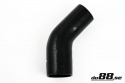 Silicone Hose Black 45 degree 3 - 3,25\'\' (76-83mm)