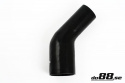 Silicone Hose Black 45 degree 3,5 - 4\'\' (89-102mm)