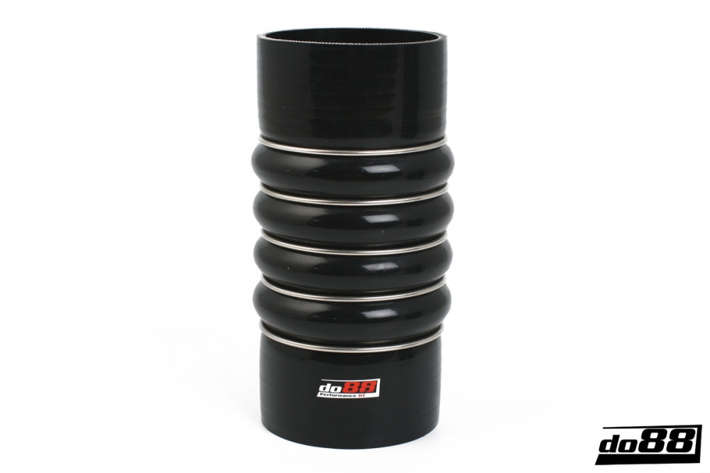Silicone Hose Black 4-Humps 3,5'' (89mm)