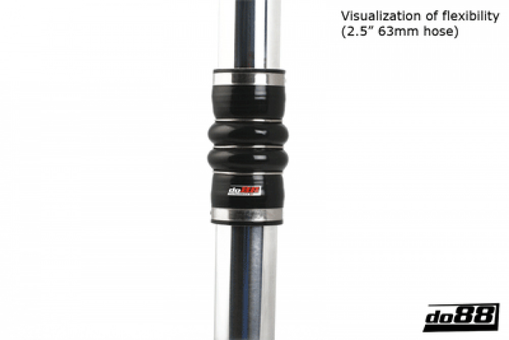 Silicone Hose Black 2-Humps 4\'\' (102mm)