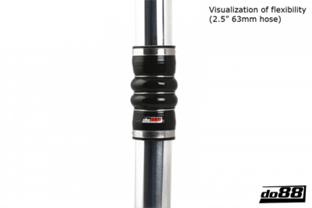 Silicone Hose Black 2-Humps 4\'\' (102mm)