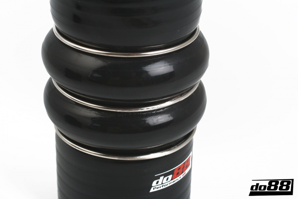 Silicone Hose Black 2-Humps 2,25'' (57mm)