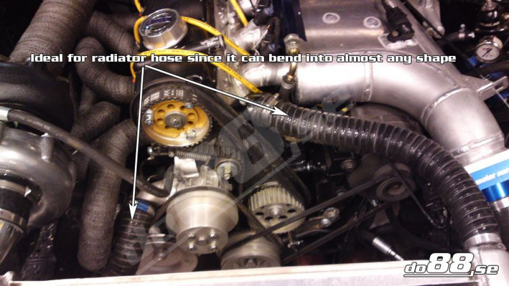 Silicone Hose Black Flexible 1,375\'\' (35mm)