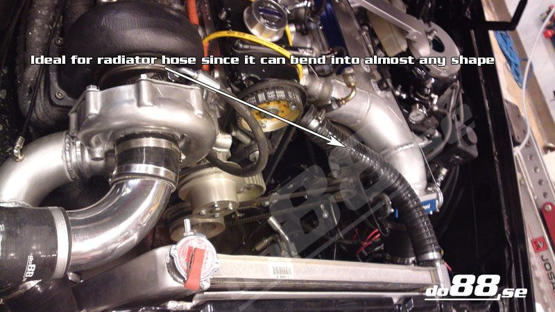 Silicone Hose Black Flexible 1,75'' (45mm)