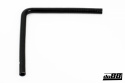Silicone Hose Black 90 degree long leg 0,625\'\' (16mm)