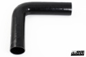 Silicone Hose Black 90 degree long leg 2,75\'\' (70mm)