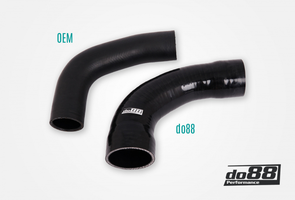 Toyota Yaris GR Pressure pipes for do88 IC, Black hoses