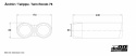 Tailpipe Twin Rond 76