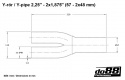 Y-pipe 2,25\'\' - 2x1,875\'\' (57 - 2x48mm)