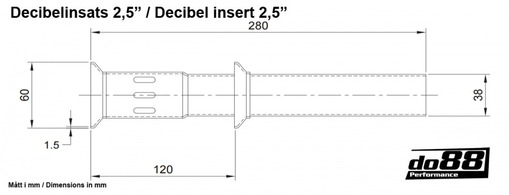 Decibel insert 2,5\'\' (63mm)