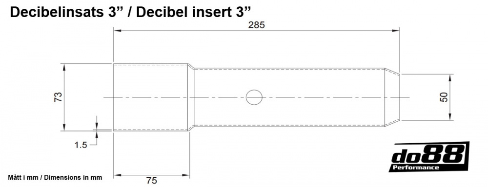 Decibel insert 3'' (76mm)