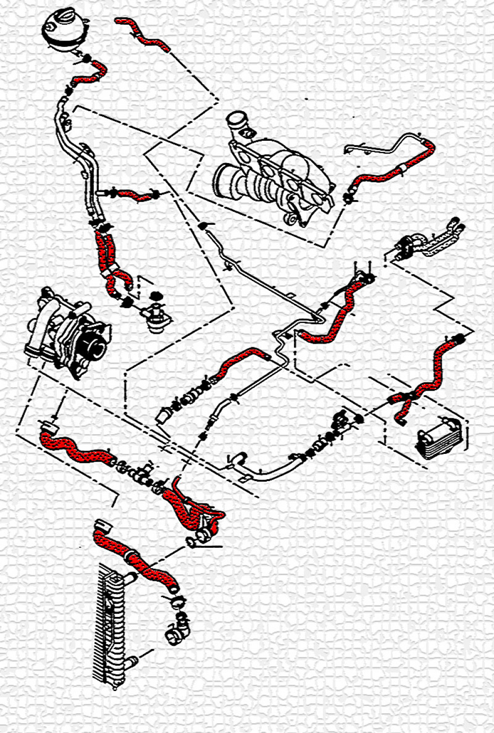 Radiator hoses VW GOLF Audi A3 2.0 TSI/TFSI